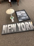 New York pics and lamp
