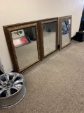 3 framed mirrors