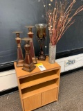 End table - candle stands - vase