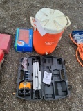 Cooler, compact shovel, rotary lazer kit