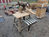 Sears Craftsman Radial Arm Saw Bench with Roller Stand