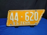 1951 Tennessee license plate