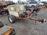 trailer with sprayer and engine