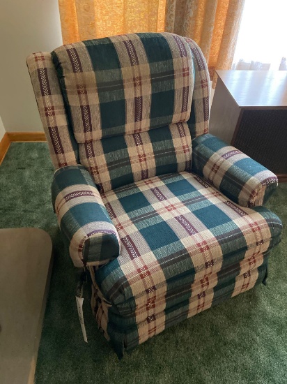 Plaid Recliner