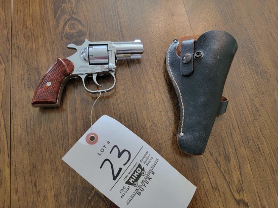 Clerke 1st .22LR Revolver with Leather Holster