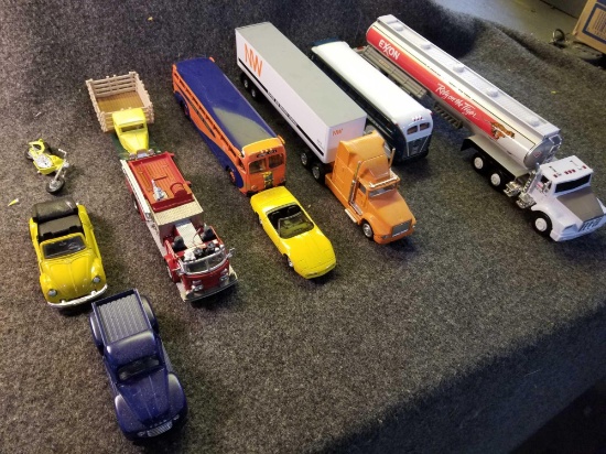 Diecast cars and trucks