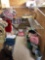 Contents of closet, Beanie Babies, linens, hangers, handbags, purses, cow pitchers, prints