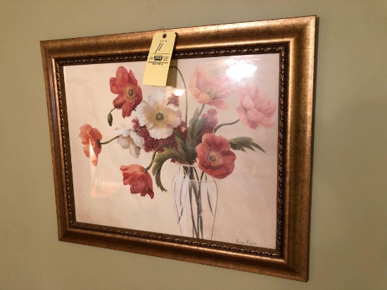Vivian Flasch framed floral print