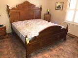Vaughan Oak five piece king size bedroom suite