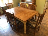 Dining table with Six chairs