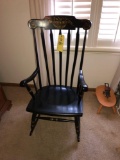 Stenciled rocking chair