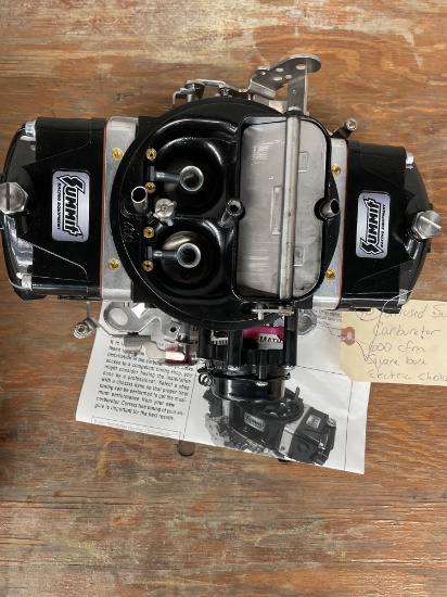 Summit carburetor 600CFM, square bore, electric choke, unused