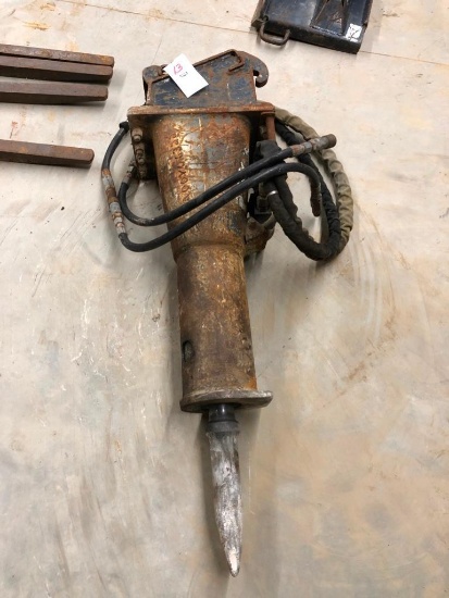 Excavator attachment hydrolic jack hammer