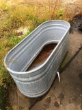 Galvanized water trough