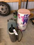 Insulation, sprayer, water tank
