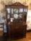 Mahogany china hutch