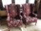 (2) upholstered arm chairs