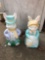 (2) Easter bunny blow molds