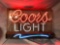 Coors Light neon sign