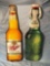 (2) tin bottle signs