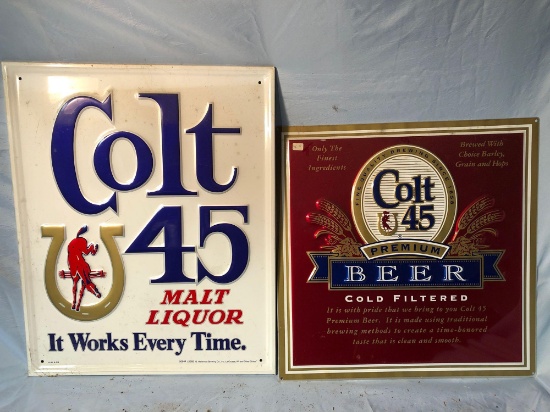 Colt 45 tin signs