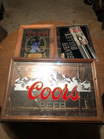 (3) Coors mirrors