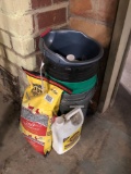 Buckets, cat litter