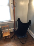 Youth rocker, hall tree, game chair