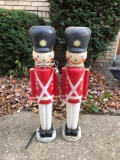 (2) toy soldier blow molds