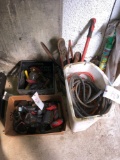 Power tools, bolt cutters, extension cords