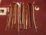 Large lot of canes