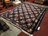 Shaw rugs rose pattern (damaged)