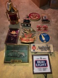 Assorted beer advertising