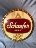 Schaefer beer bottle cap sign