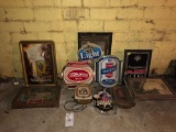 Assorted lot of beer advertising