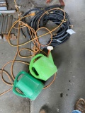 hoses, water cans