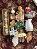 Dolls and ceramic figurines