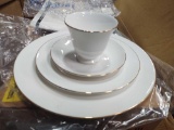 Wedgewood China Set Service for 4 Signet Gold