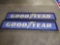 2 Metal Double-Sided Goodyear Signs