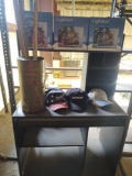 Desk, Hats, Lighted Christmas Village