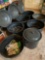 (7) Granite canning pots
