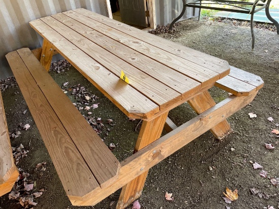 8 ft. Wood picnic table