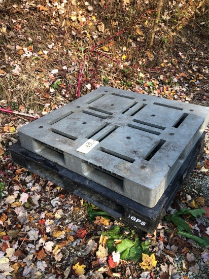 Three Plastic Skids