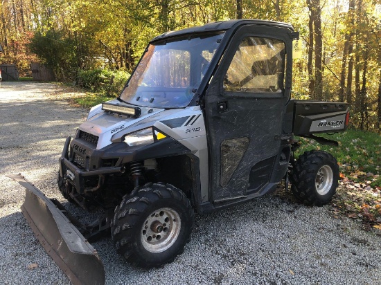 2015 Polaris Ranger 4x4 570 EFI with winch and snow plow attachment