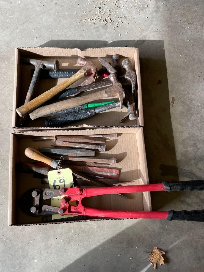 Hammers - bolt cutter- chisels