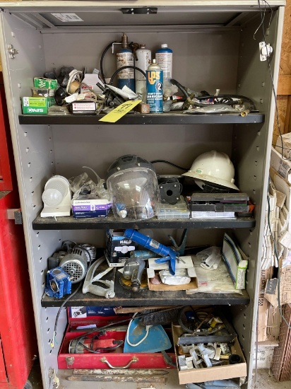 Cabinet and contents