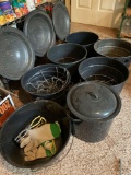 (7) Granite canning pots