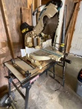 Makita Compound Miter Saw with roller stand