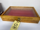 Oak display case, 20