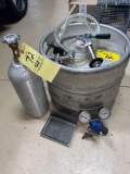 Beer tap system w/ Anheuser Busch quarter barrel.